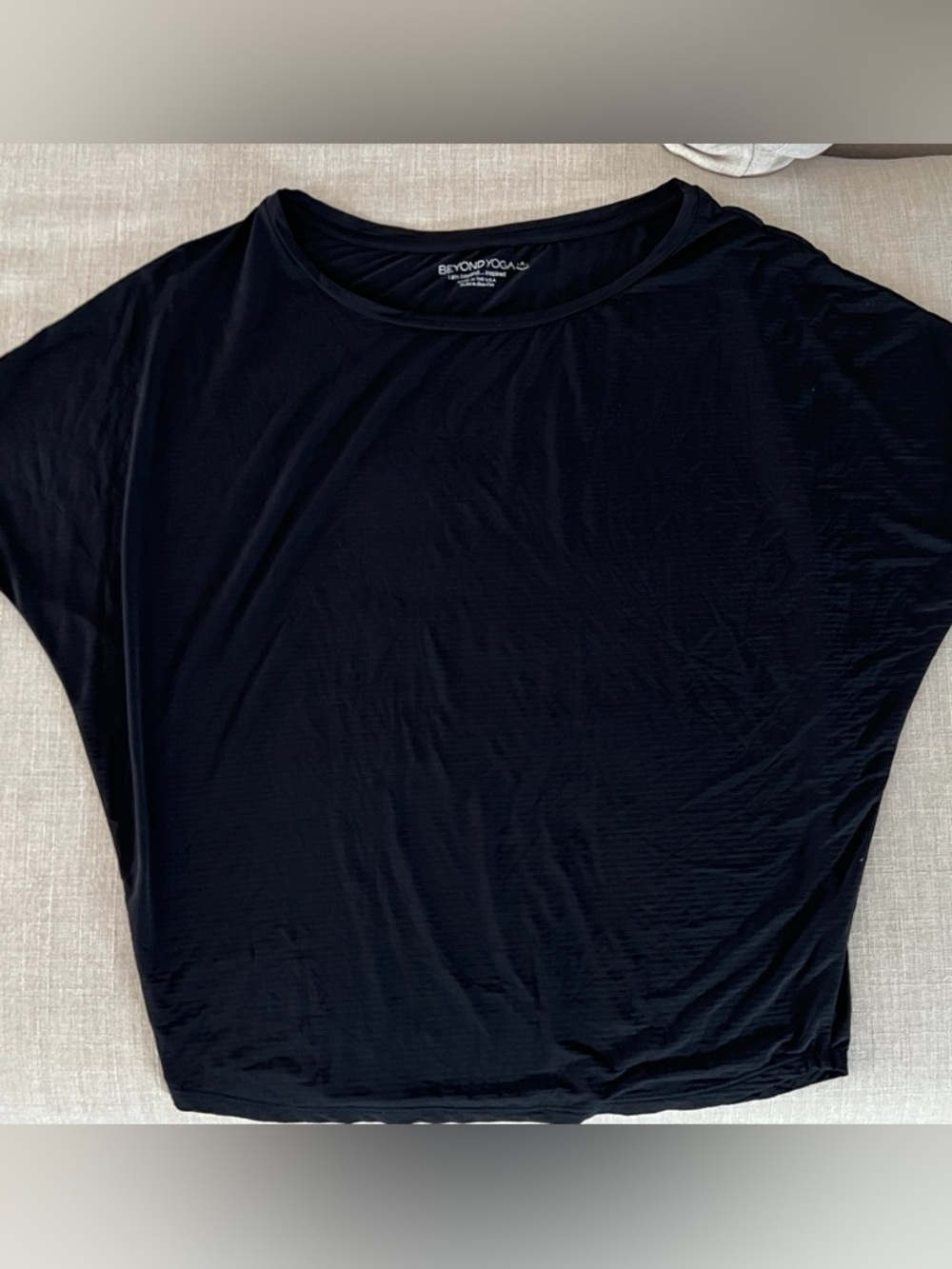 Beyond Yoga Oversized Lightweight Black Tee - Size XS